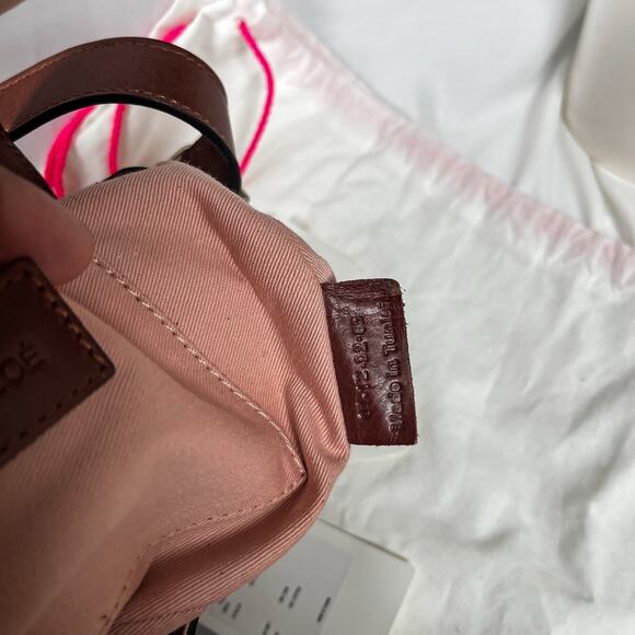 SEE BY CHLOE Brown Leather Fringe Crossbody Bag Gold Hardware - Picture 9 of 14